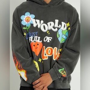 Large world of love hoodie from PacSun